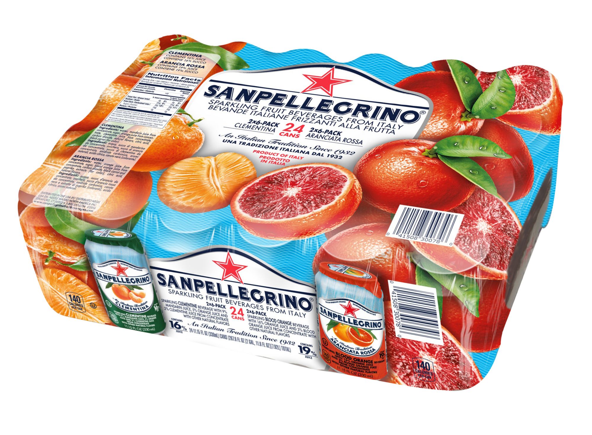 San Pellegrino Sparkling Fruit Beverages Variety Pack, 24 ct./11.15 fl. oz.