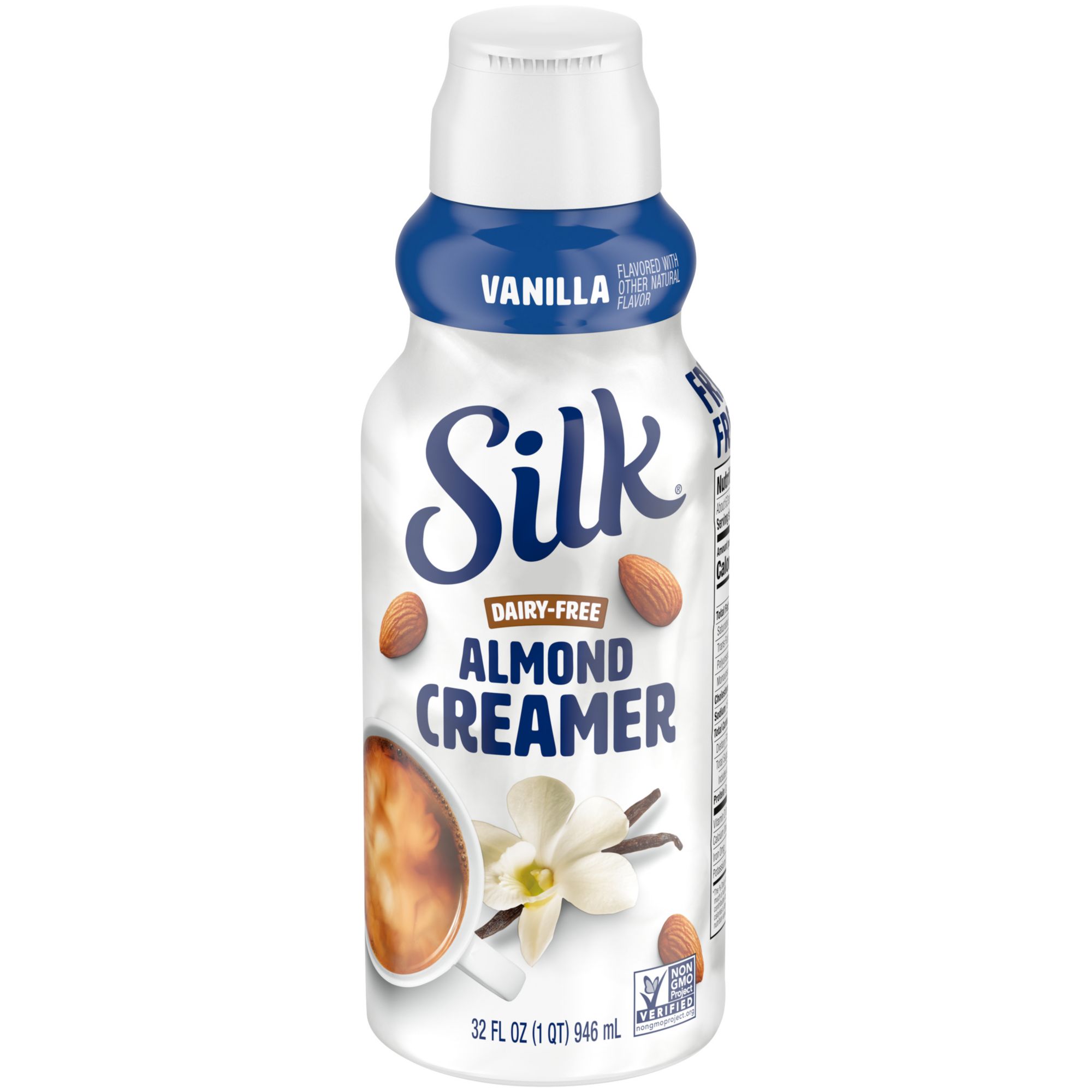  Silk Almond Coffee Creamer 2pk 32oz And Two Bear Design Coffee  Stirrers Included In Every Order (Vanilla) : Grocery & Gourmet Food