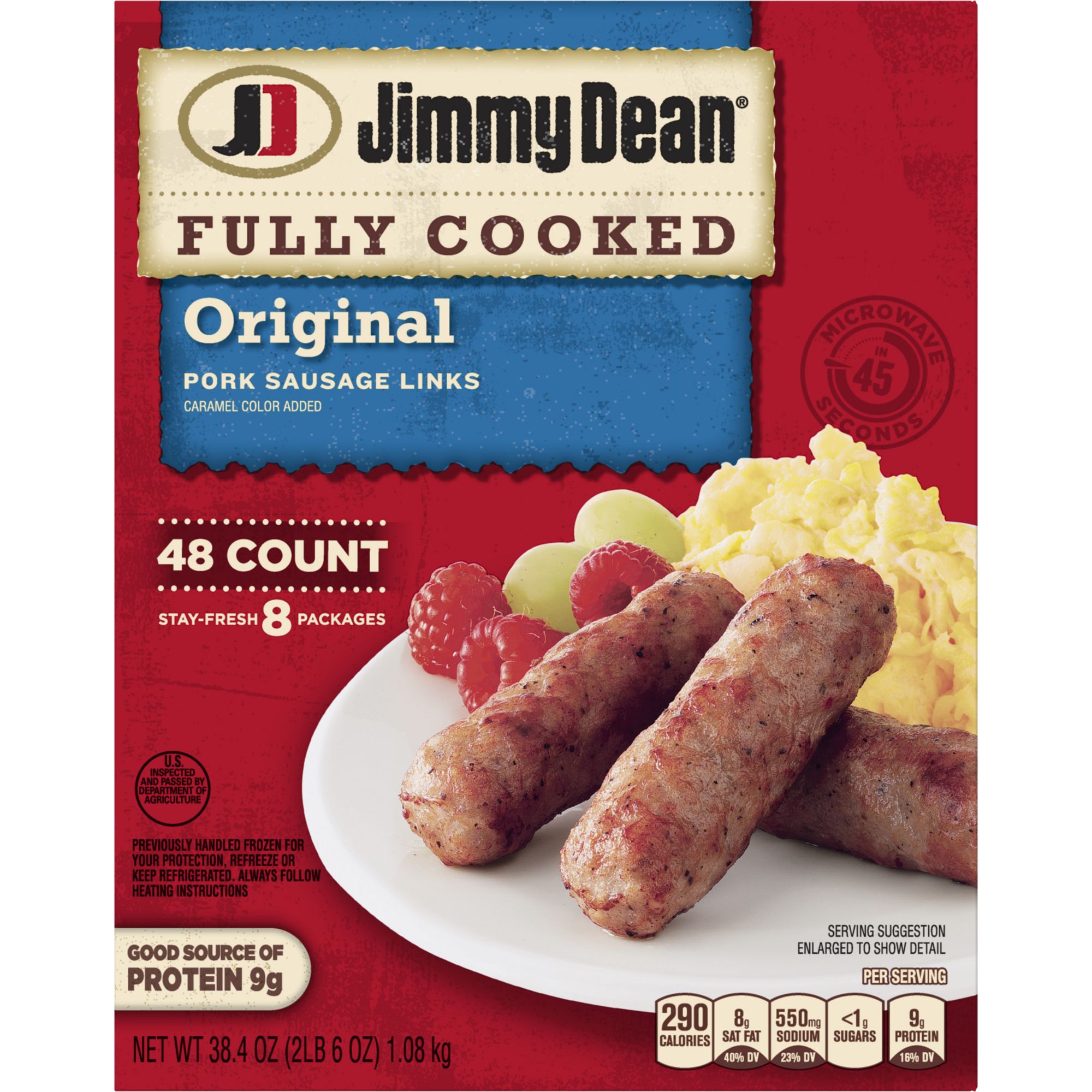 Jimmy Dean Fully Cooked Original Pork Sausage Links, 48 ct. | BJ's ...