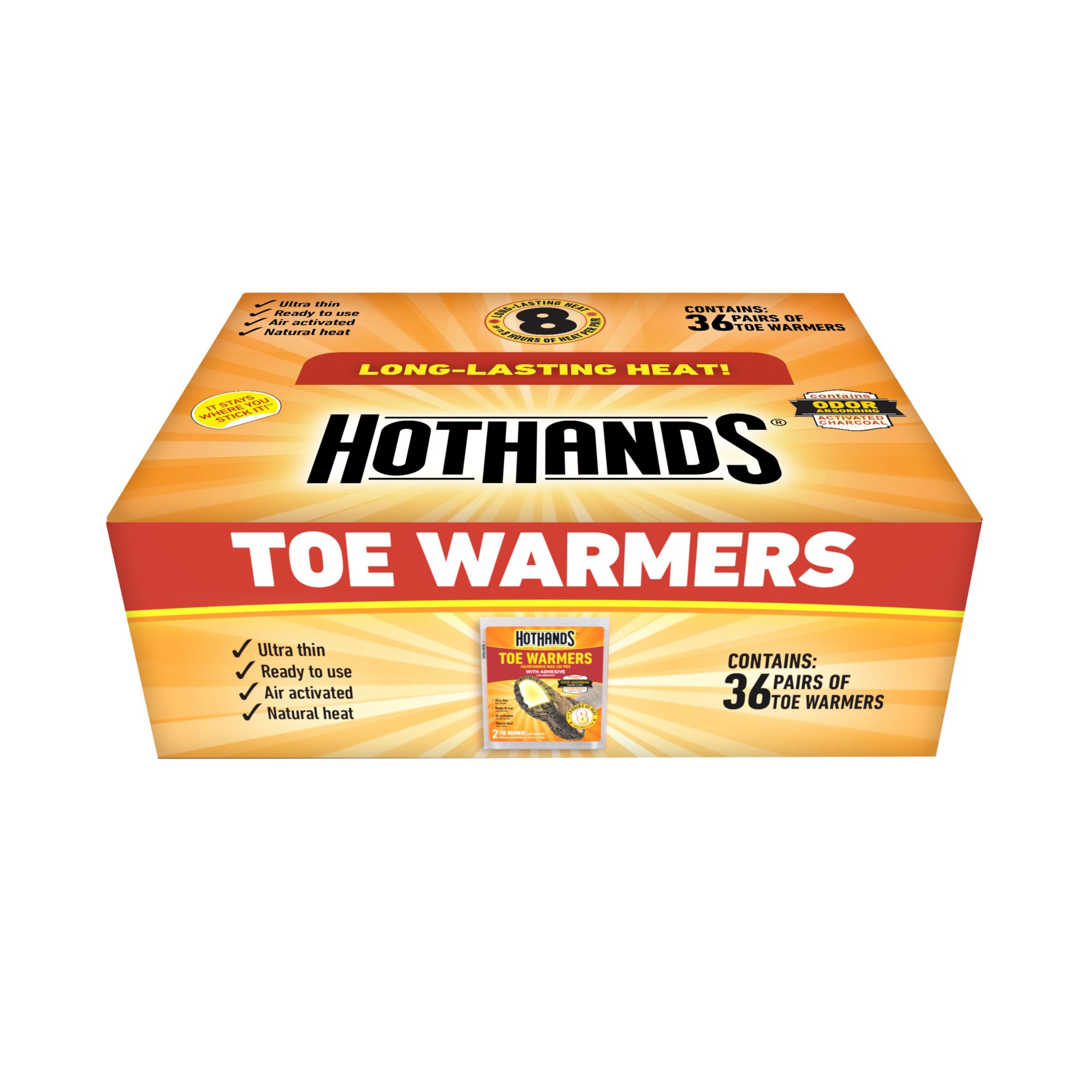 Hothands Adhesive Body Warmer Value Pack, 8 Body Warmers each