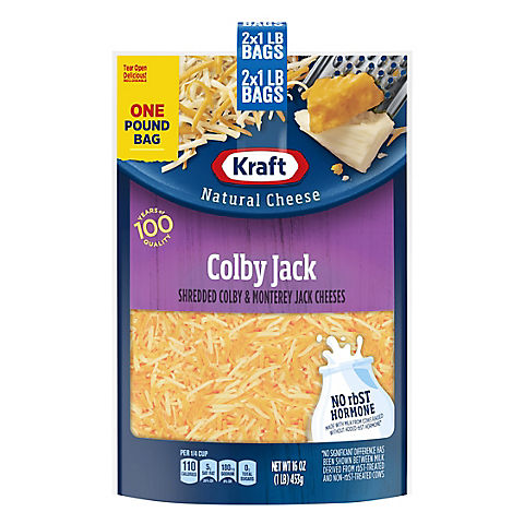 Kraft Colby Jack Shredded Natural Cheese, 2 pk./16 oz.