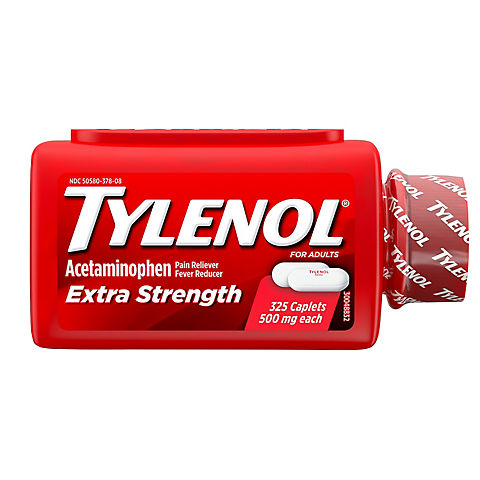 Tylenol Extra Strength 500 mg Caplets Fever Reducer and Pain Reliever, 325 ct.