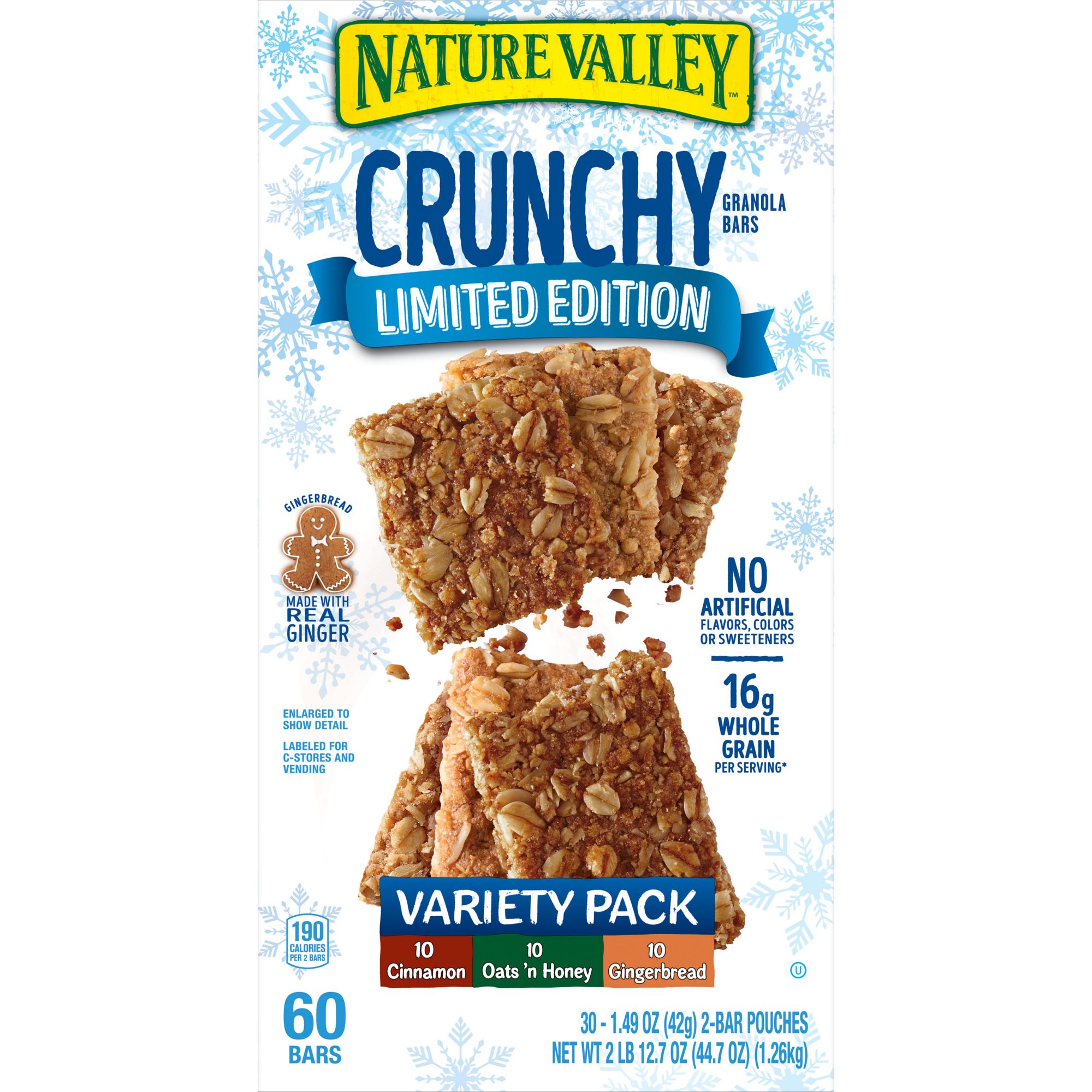 Nature Valley Crunchy Granola Bars Variety Pack 30 Ct Bjs Wholesale Club