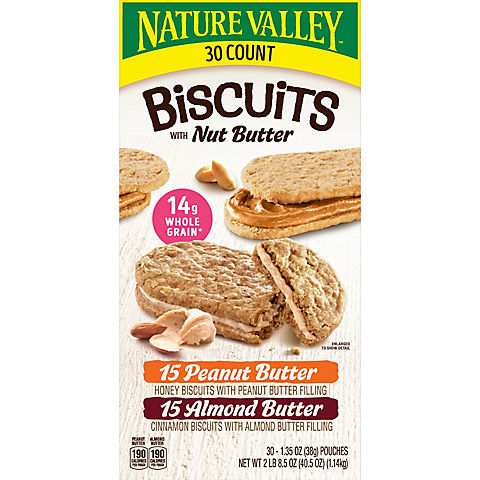 Nature Valley Biscuits Variety Pack, 30 ct./1.35 oz.