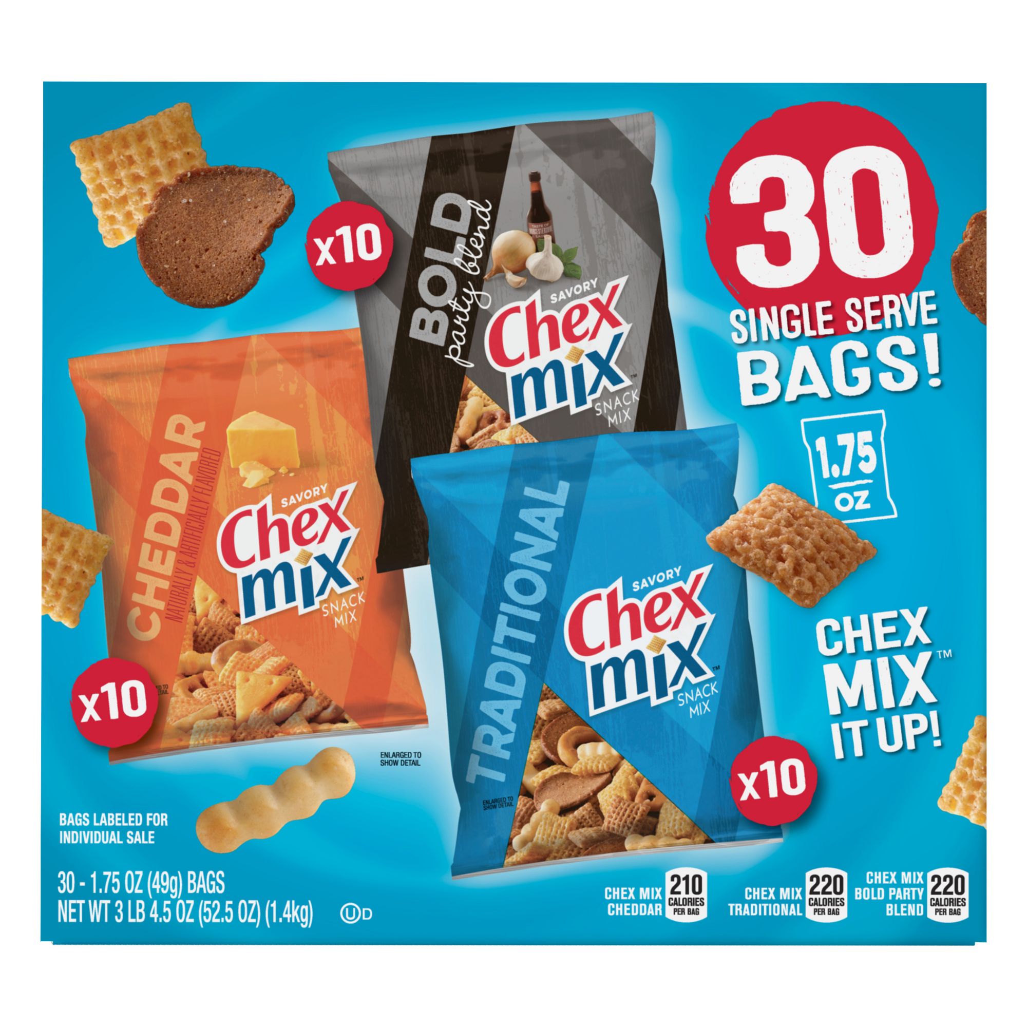 Chex Mix Mixed Chips - Bold Party Blend - 15 oz