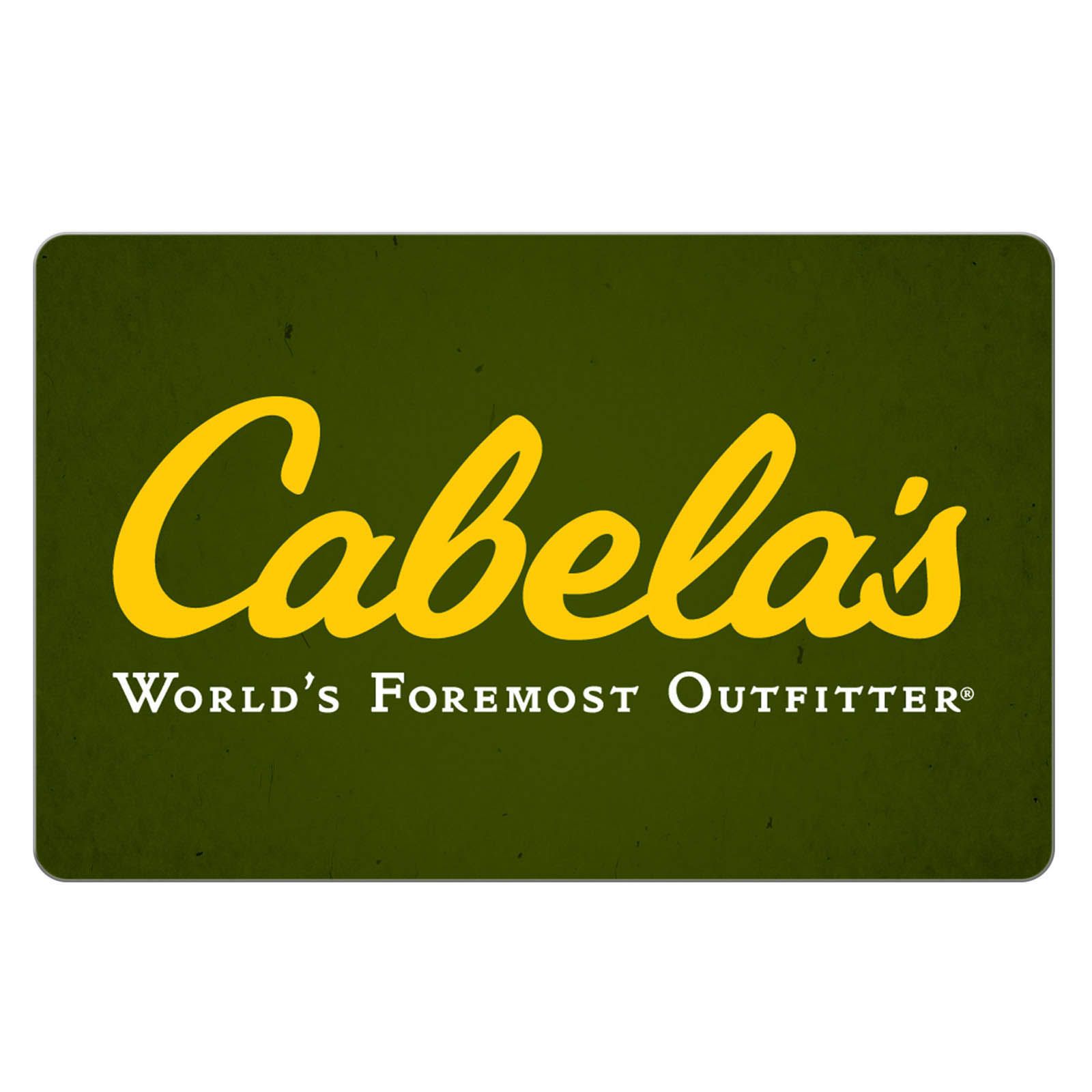 $25 Cabela's Gift Card, 3 pk.