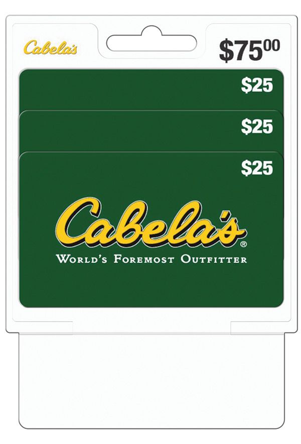 Cabelas deals gift card