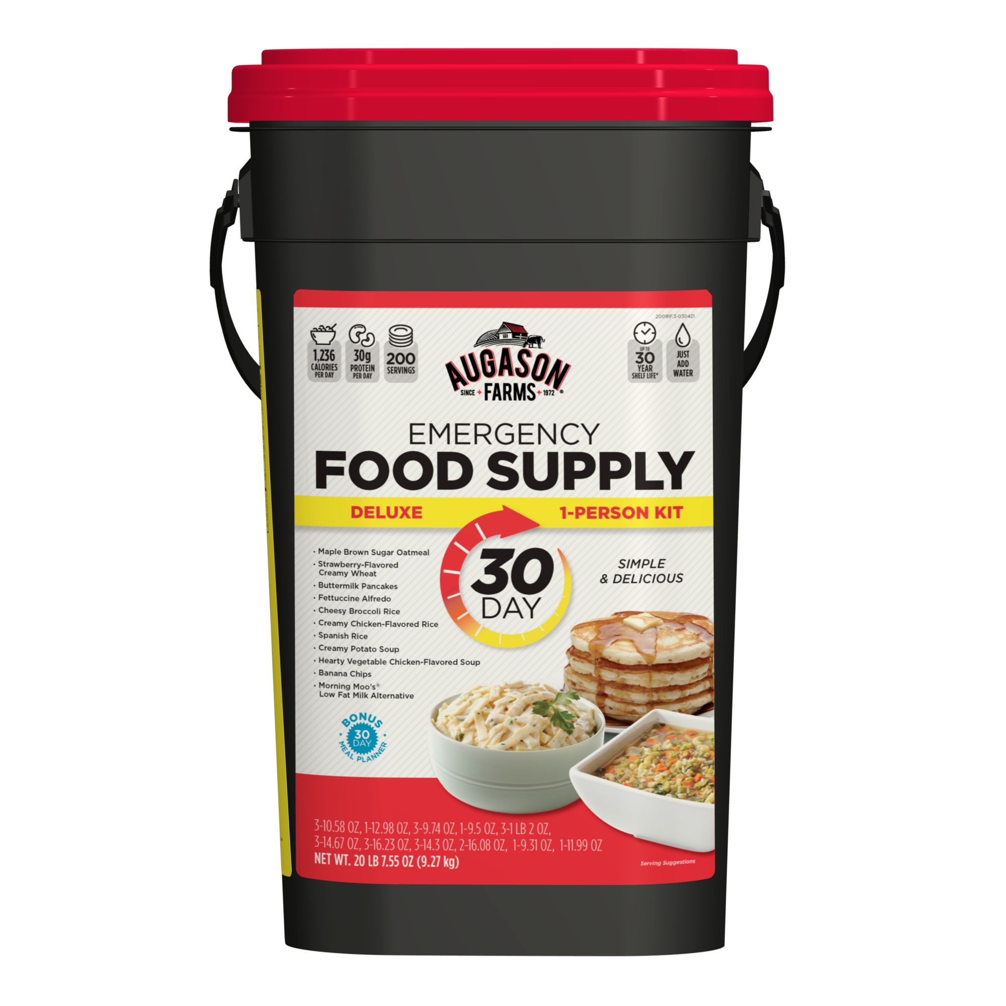 30 Day Box Emergency Box Bulk Food Supply Kit (38lb - 448+