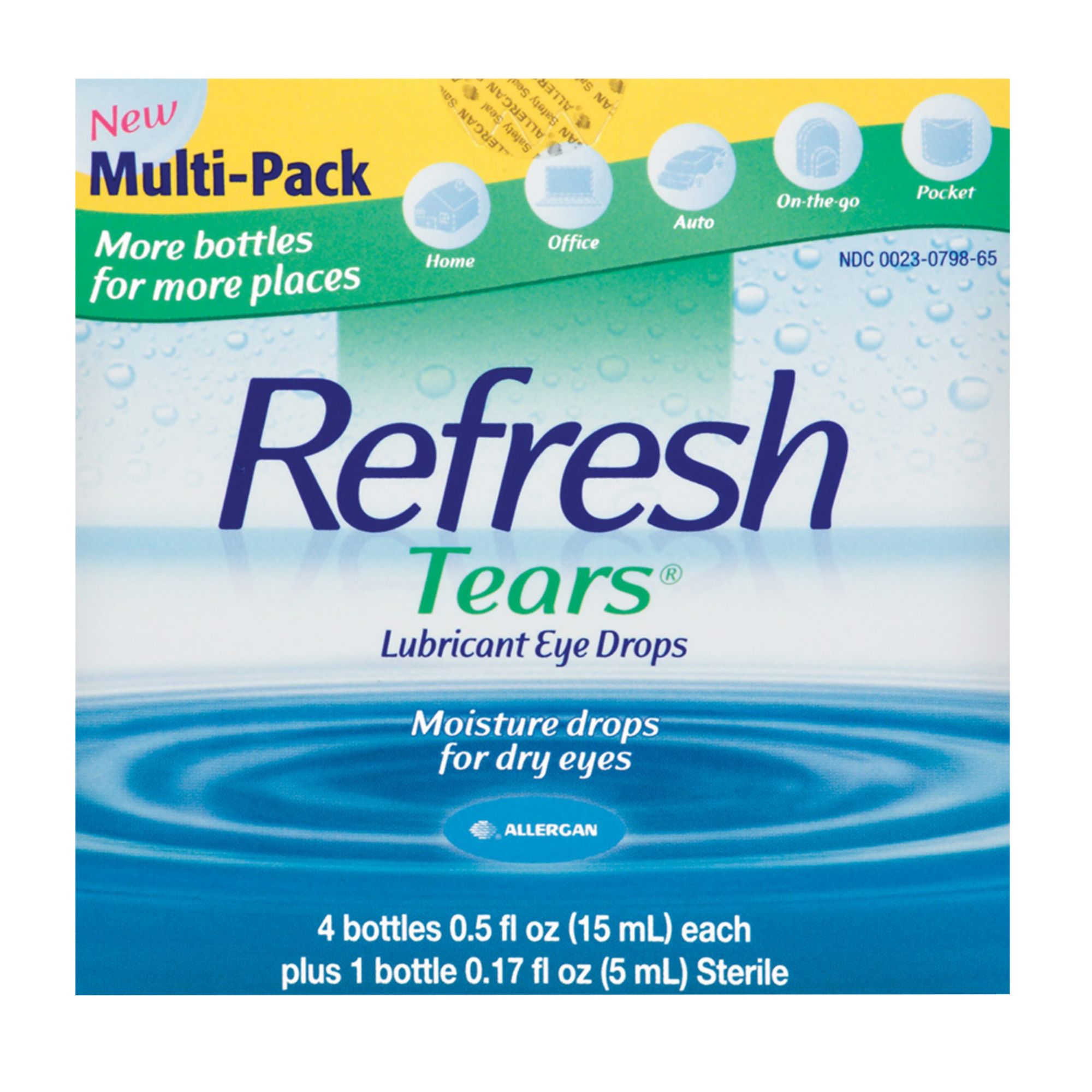  Refresh Tears Lubricant Eye Drops, 2 Count (Pack of 1) : Health  & Household