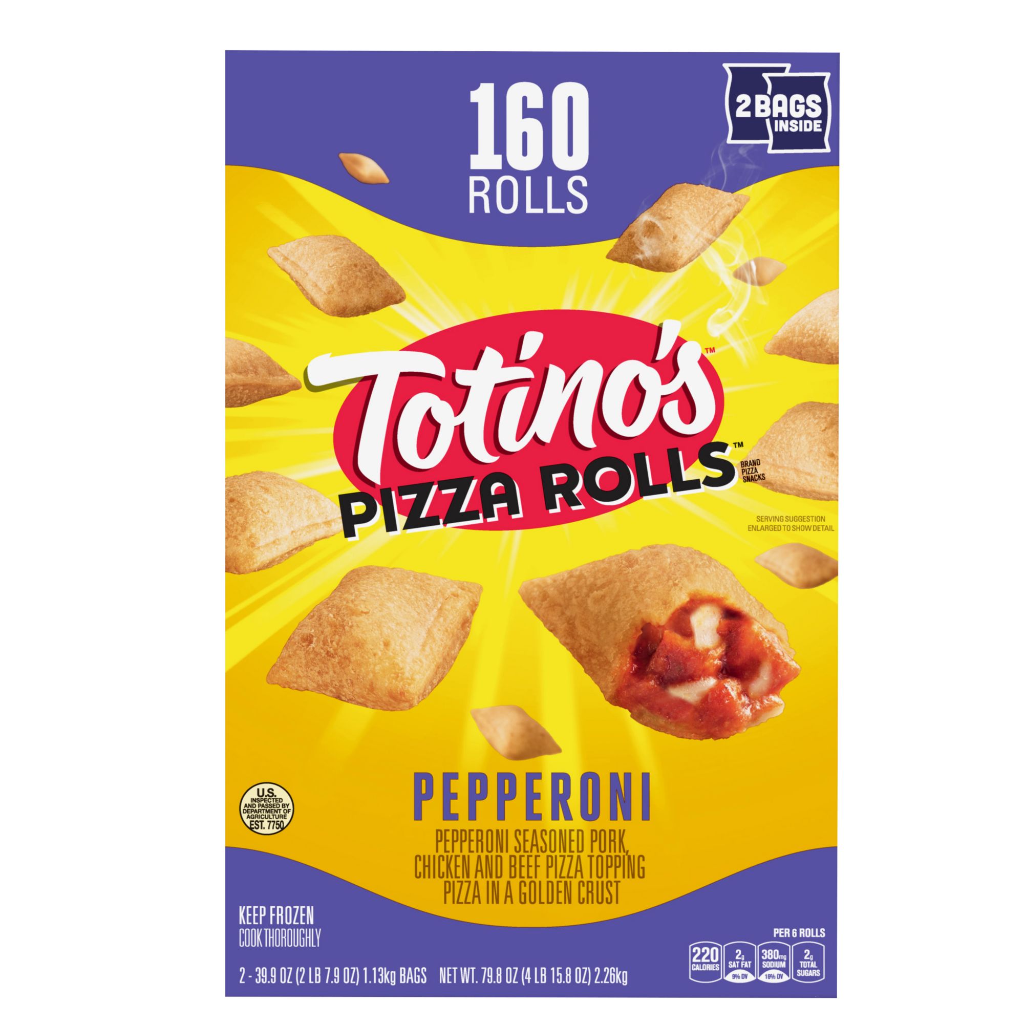 Totino S Pepperoni Pizza Rolls 160 Ct Bjs Wholesale Club - roblox id for totinos pizza rolls