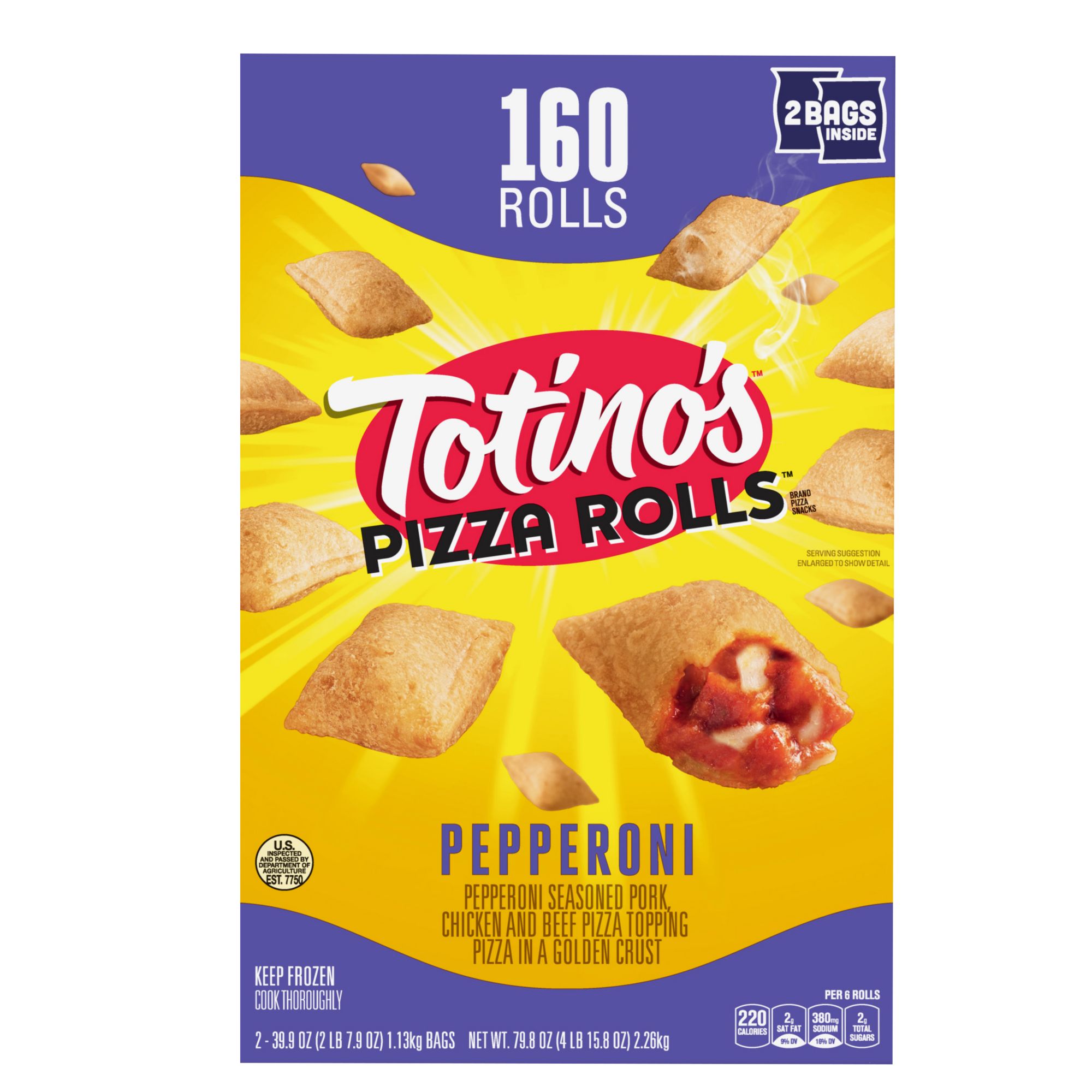 Totino S Pepperoni Pizza Rolls 160 Ct Bjs Wholesale Club - totinos pizza rolls roblox id