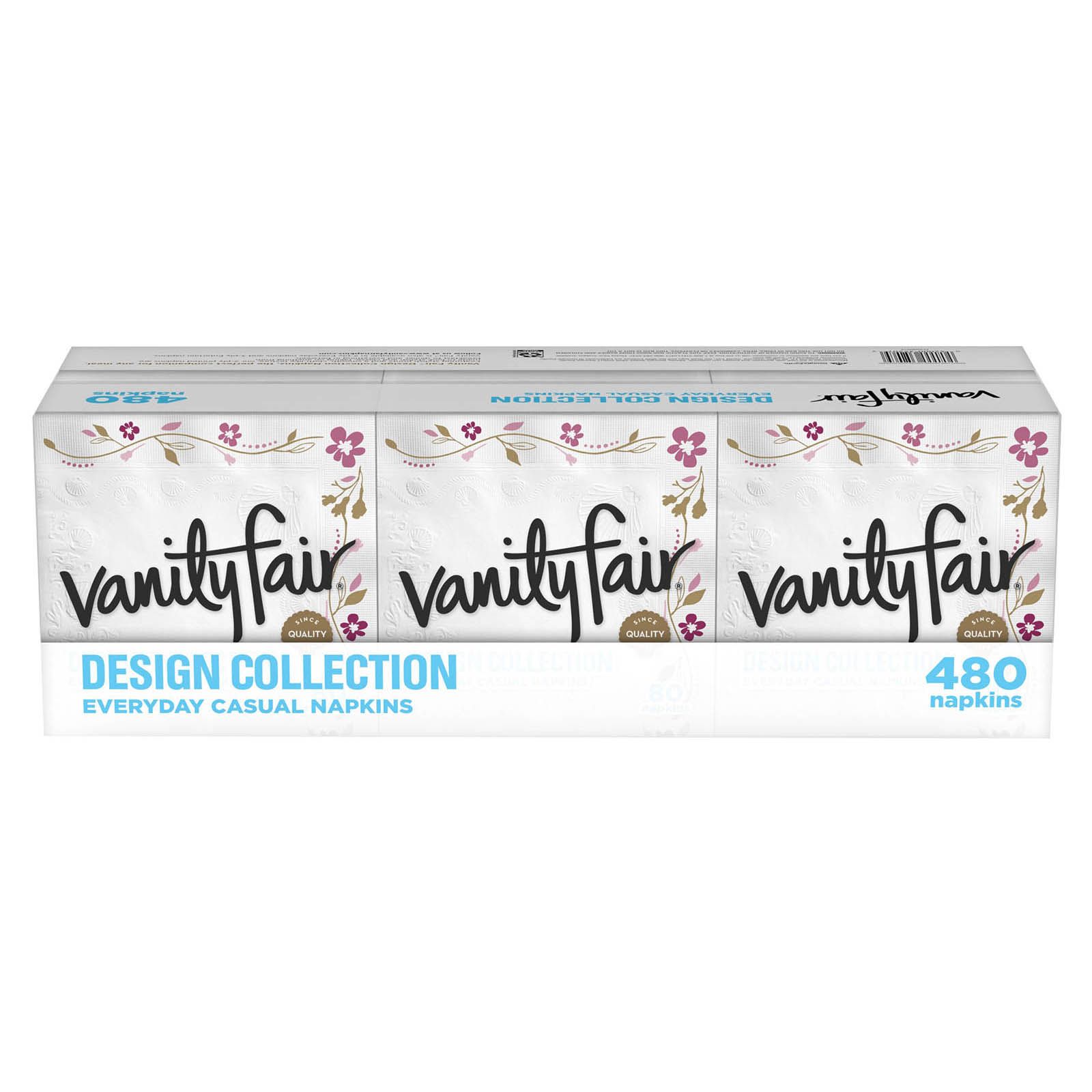 Vanity Fair Design Collection Everyday Napkins 480 Ct Bjs Wholesale Club