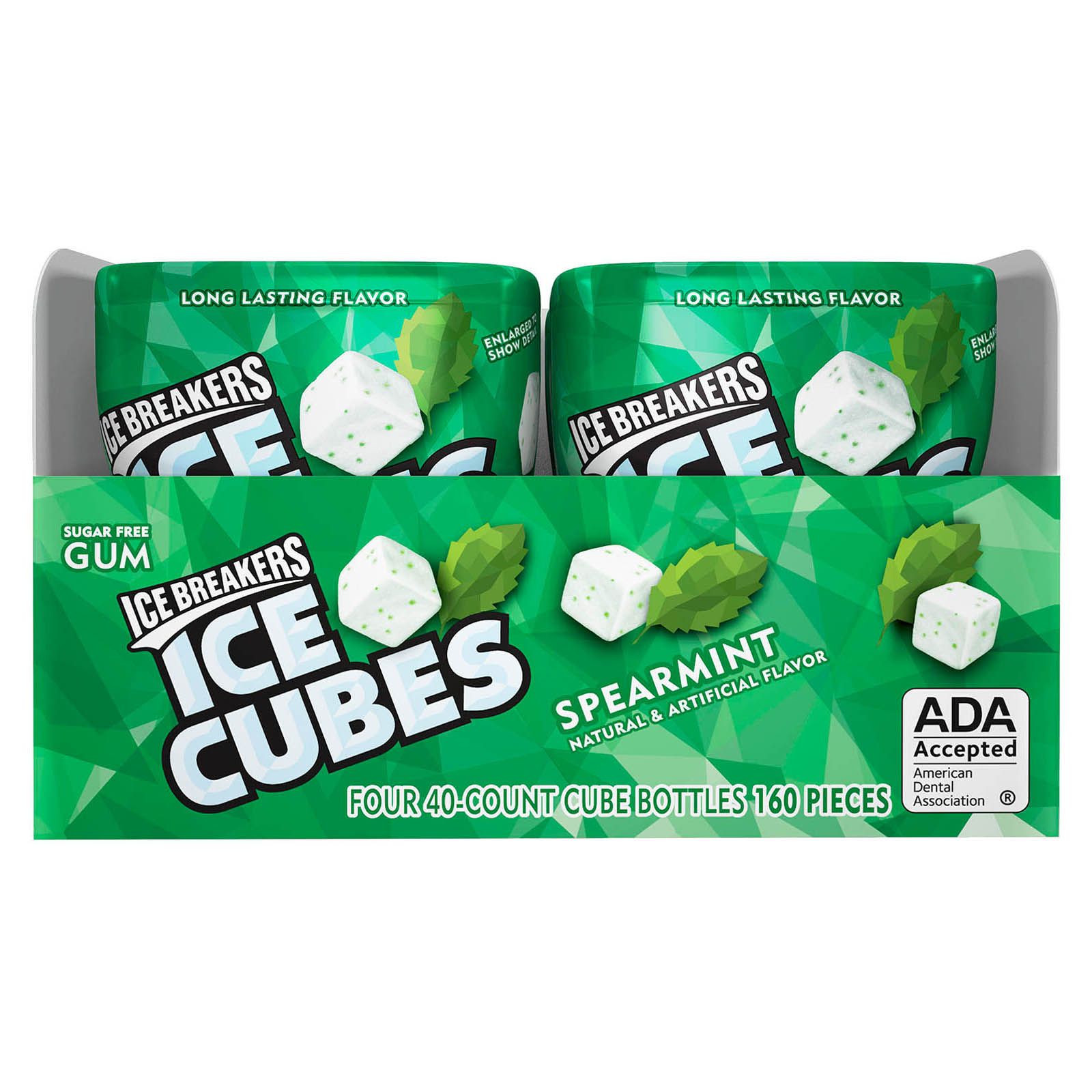 Ice Breakers, Ice Cubes, Mint Crystal Gum, 3.24 Oz, 4 Ct 