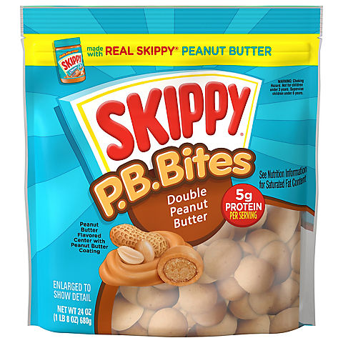 Skippy Double Peanut Butter P.B. Bites, 24 oz.