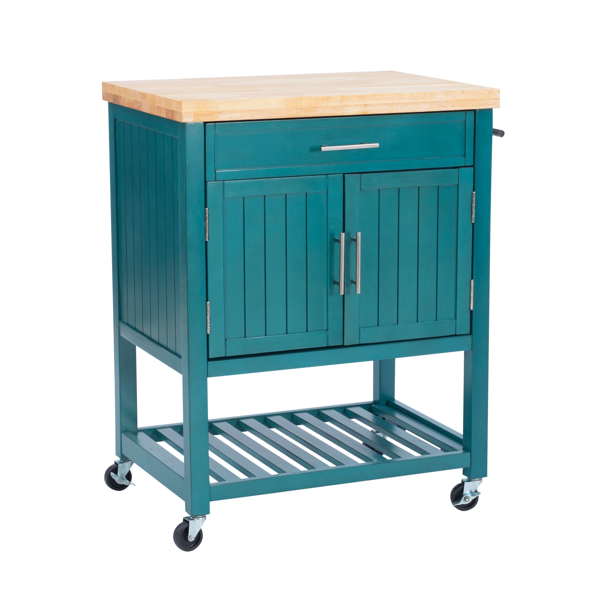 Powell Conrad Kitchen Cart - Teal