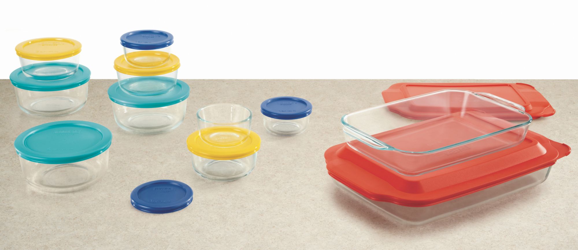 Pyrex 22-Pc. Glass Food Storage Set