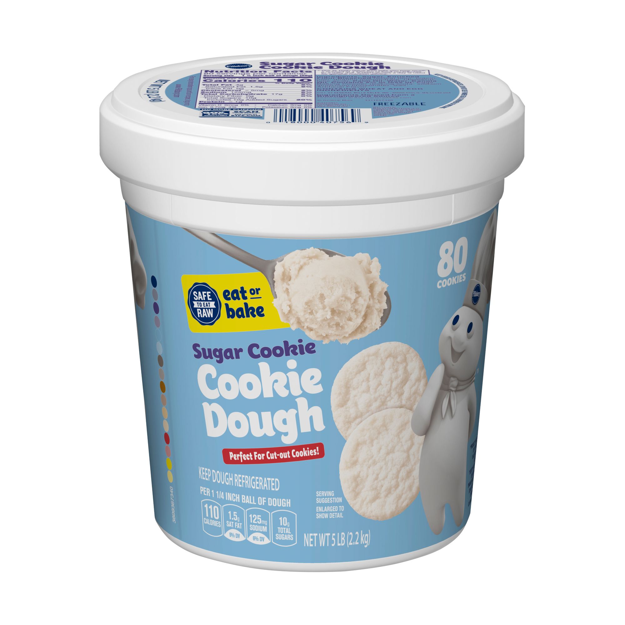 Pillsbury Sugar Cookie Dough 5 Lbs Bjs Wholesale Club