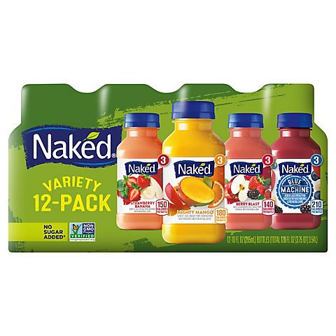 Naked 100% Juice Smoothies Variety Pack, 12 ct./10 fl. oz.