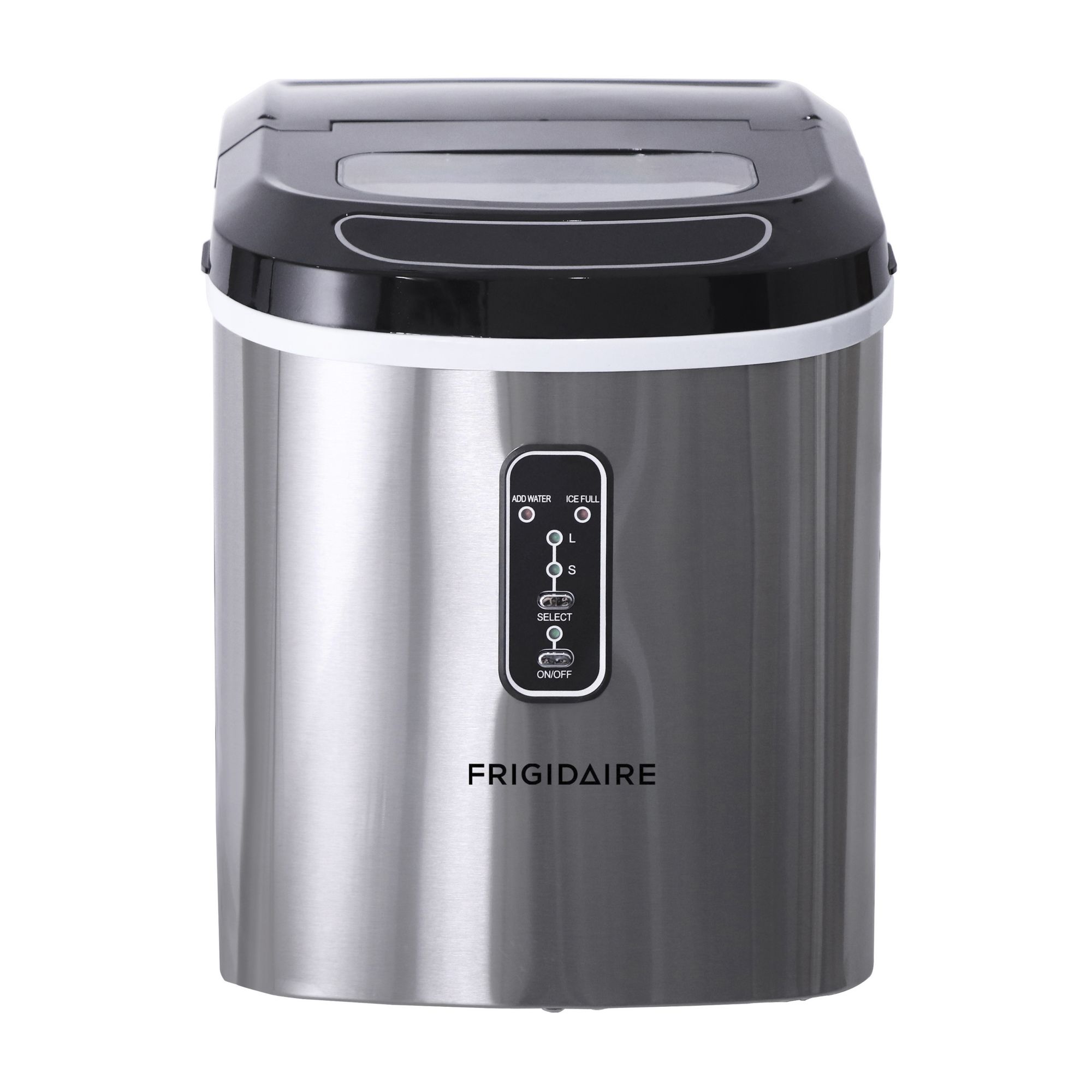 Frigidaire Compact 26-lb Countertop Ice Maker Stainless Steel-EFIC117-SS