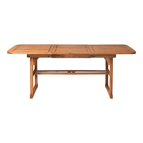 W. Trends Outdoor Hunter Acacia Wood Dining Table - Brown