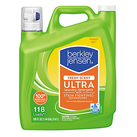 Berkley Jensen Fresh Scent Ultra Laundry Detergent, 185 fl. oz.