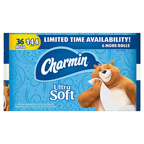 Charmin Ultra Soft 284-Sheet Toilet Paper, 36 pk.