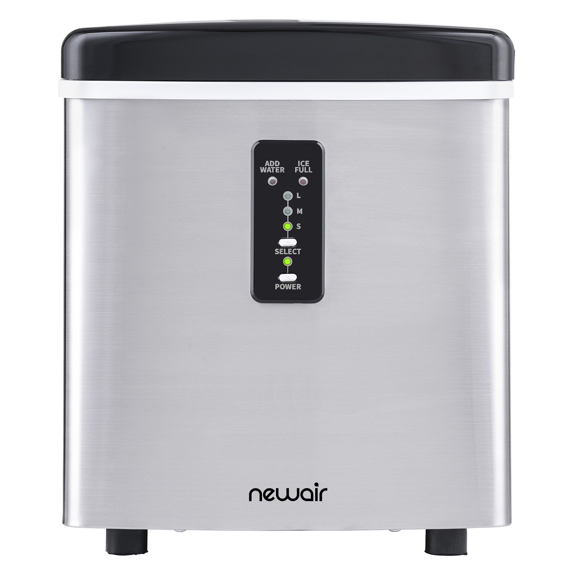 NewAir 28lbs Portable Ice Maker - Stainless Steel