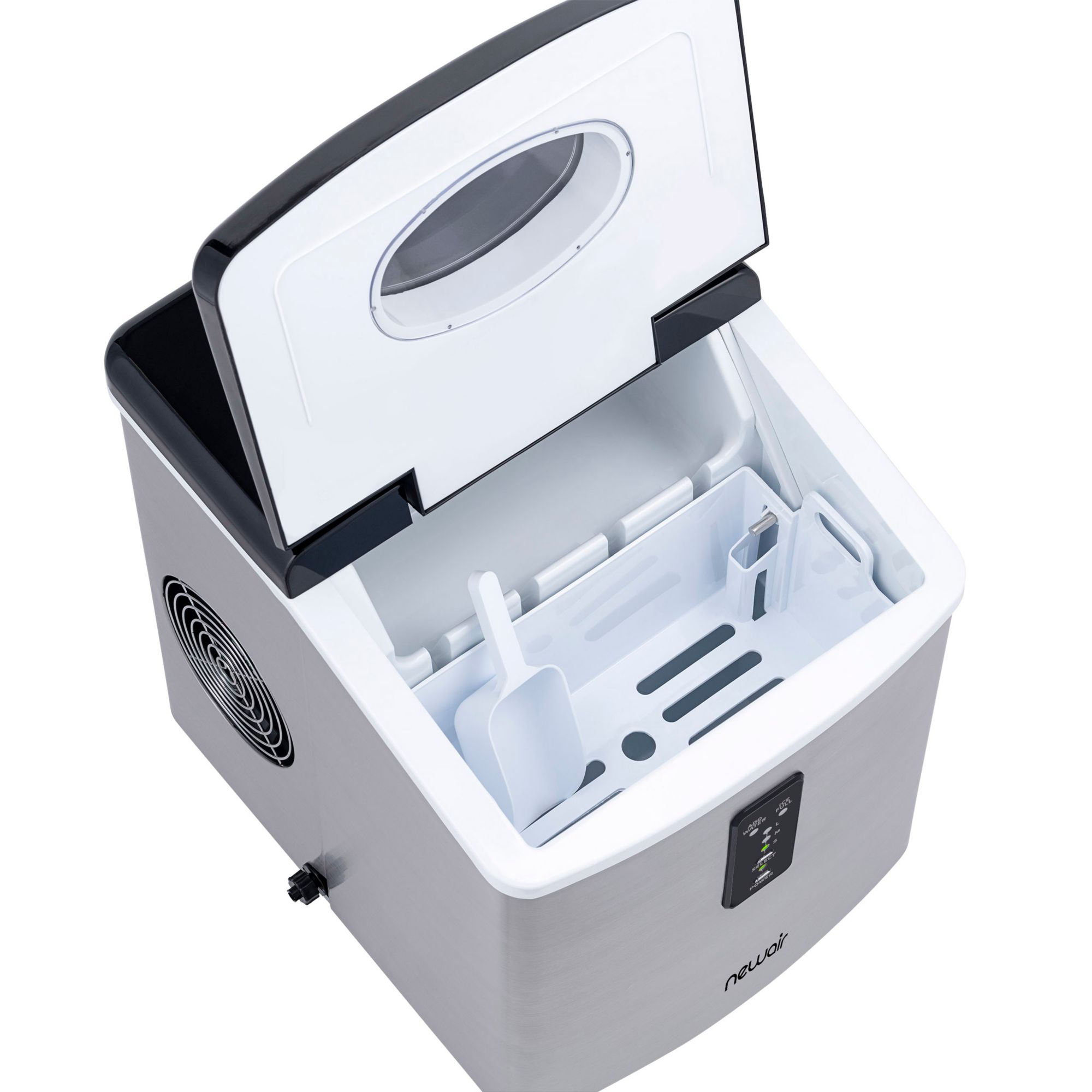 NewAir 28-lb. Portable Ice Maker - Stainless Silver