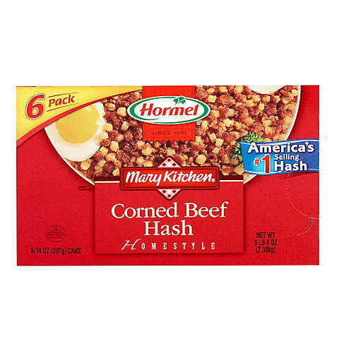 Hormel Mary's Kitchen Corned Beef Hash, 6 pk./14 oz.