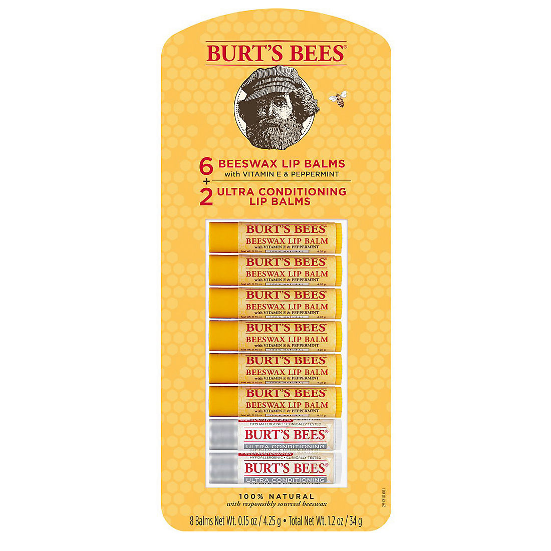 Burts Bees chapstick Lip Balm Variety Pack, 8 pk. - BJs Wholesale Club