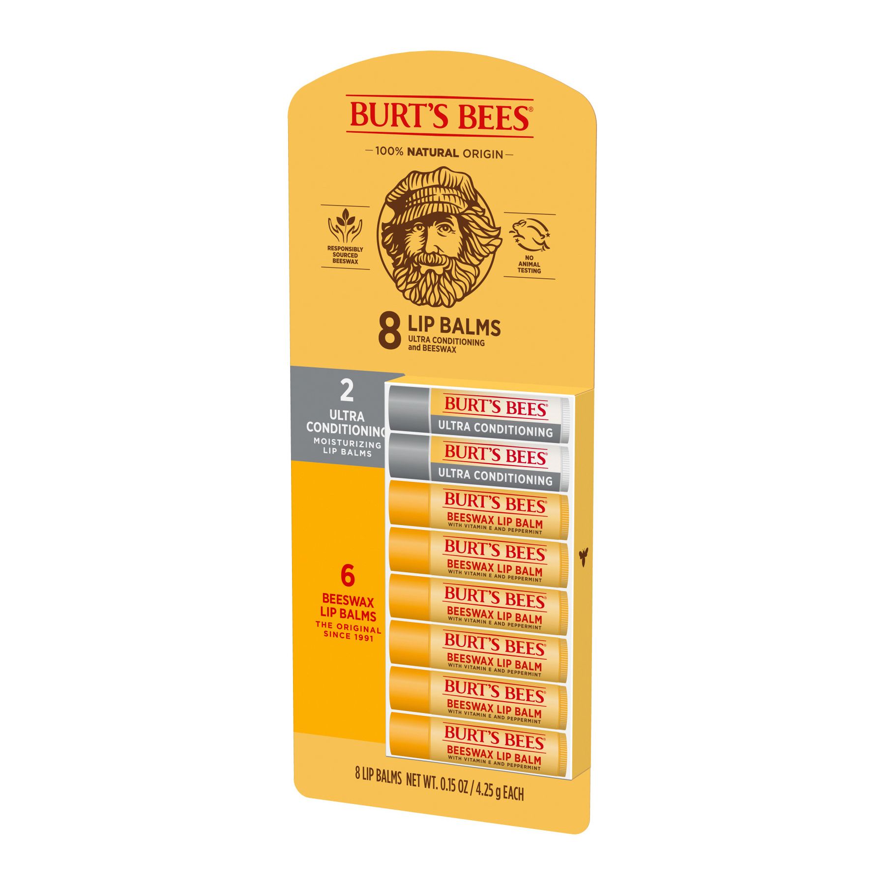 Wholesale Burt's Bees Beeswax Lip Balm - 120-Count Tub