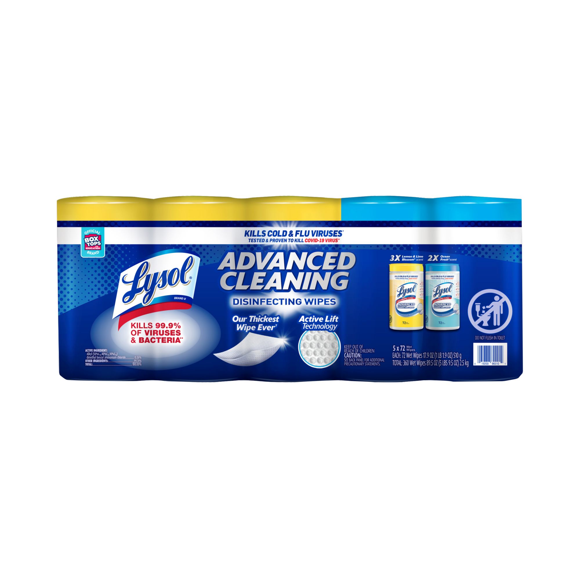 Clorox Disinfecting Wipes, Variety Pack, 85-count, 5-pack