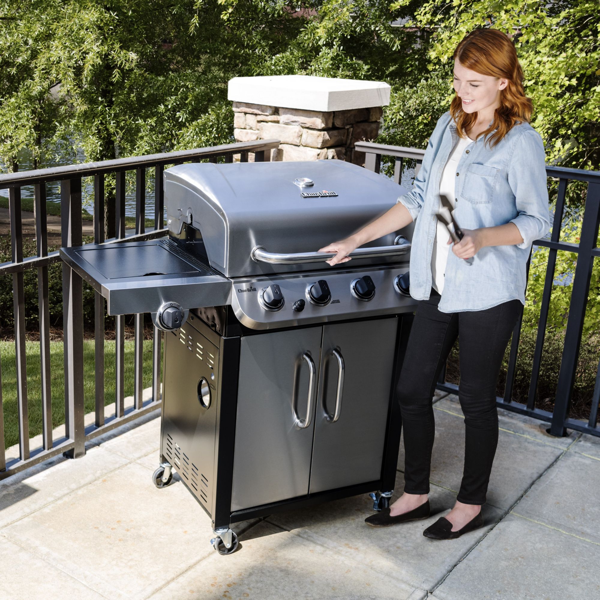 Char Broil Performance 4 Burner Gas Grill Stainless Steel