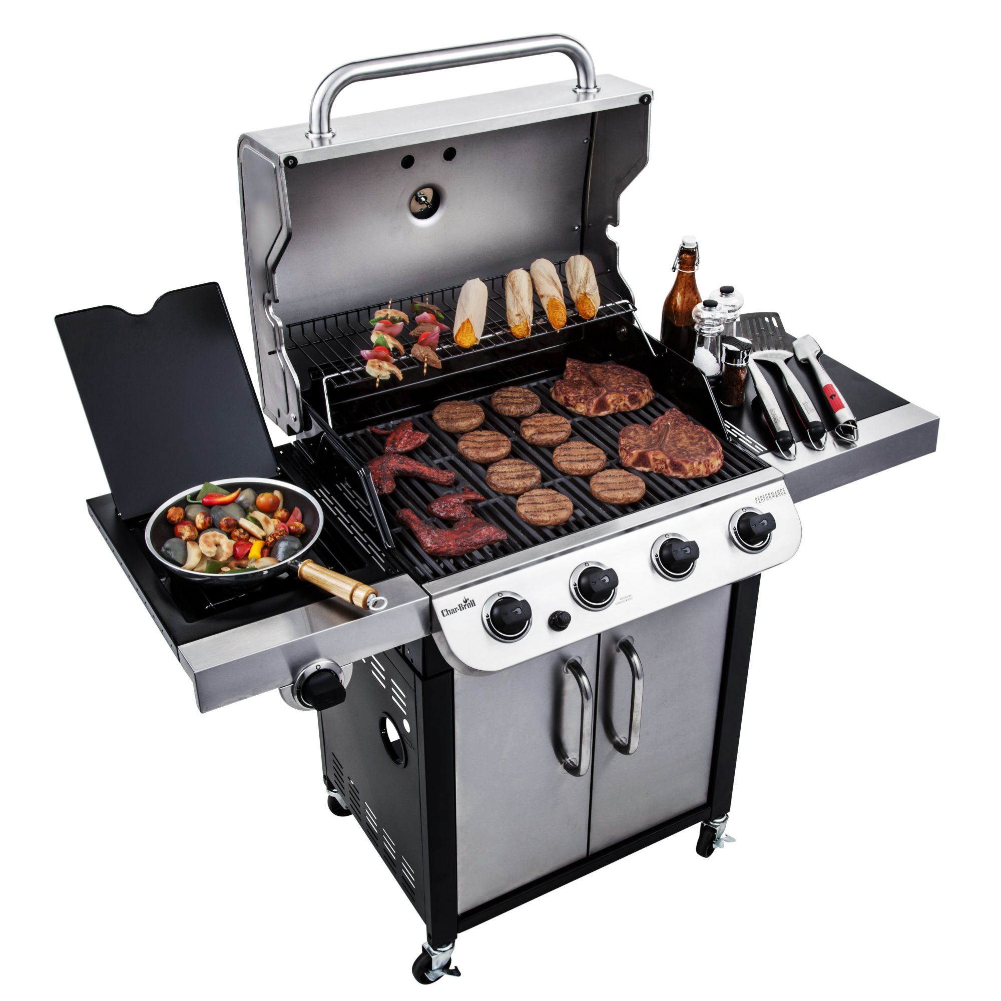 Char Broil Performance 4 Burner Gas Grill Stainless Steel