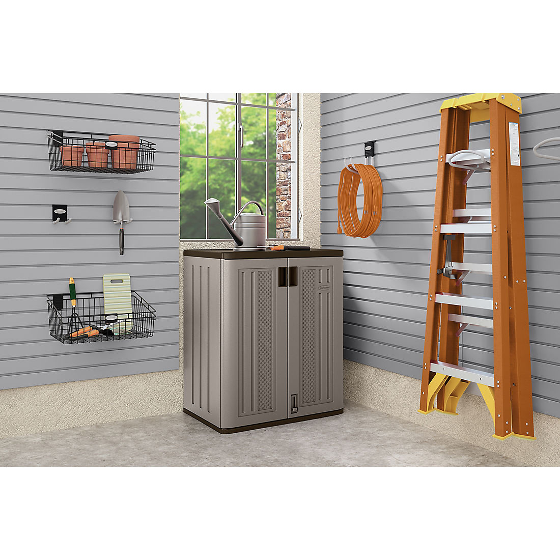 Suncast Base Storage Cabinet Gray
