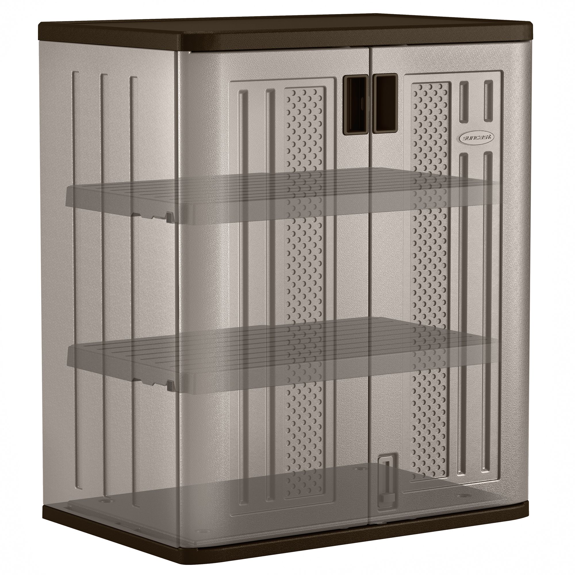Suncast Plastic Freestanding Garage Cabinet in Gray (30-in W x 72