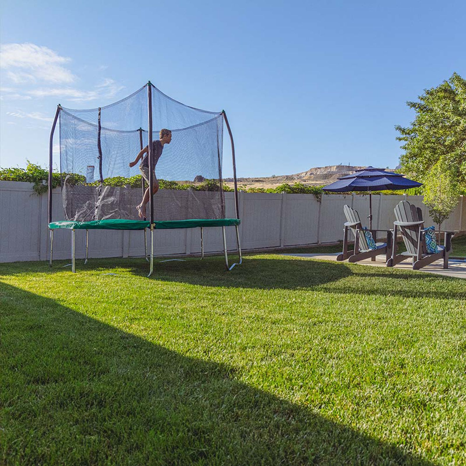 Skywalker Trampolines 10 Round Trampoline With Enclosure Green Bjs Wholesale Club