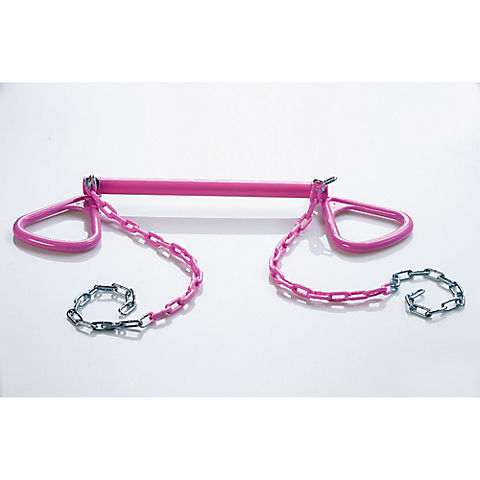 Creative Cedar Designs 18" Ultimate Triangle Rings and Trapeze Bar - Pink