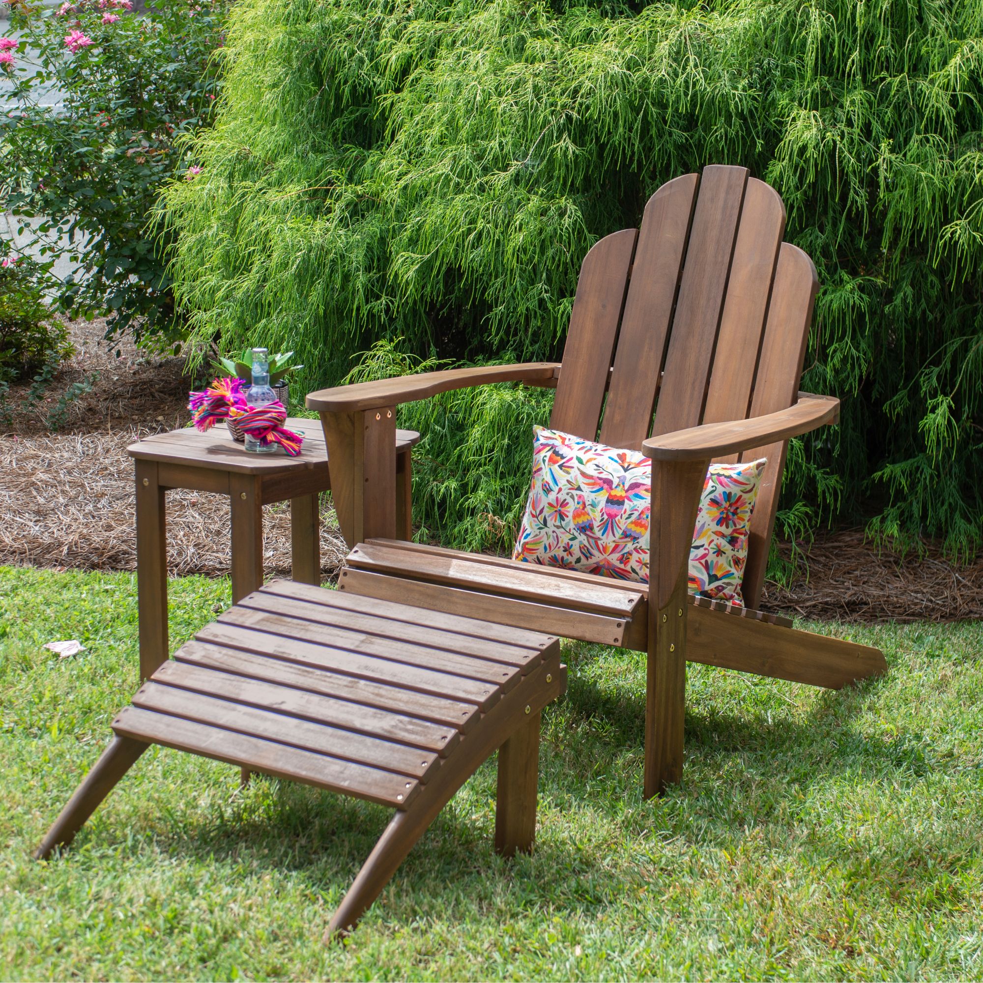 Linon Teak Adirondack Chair Brown BJ s Wholesale Club