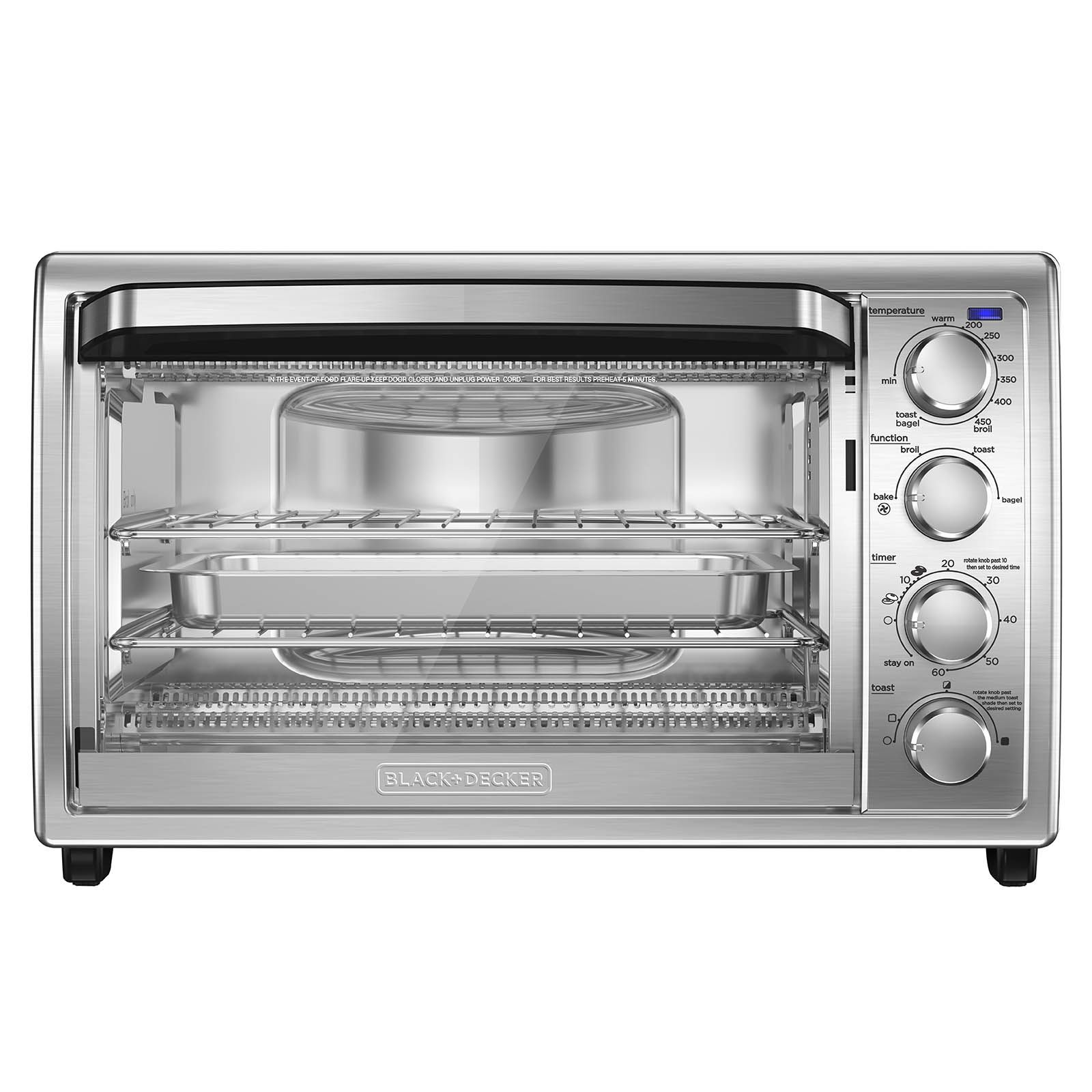 Black & Decker Digital No Pre-heat Convection Toaster Oven w/ 9
