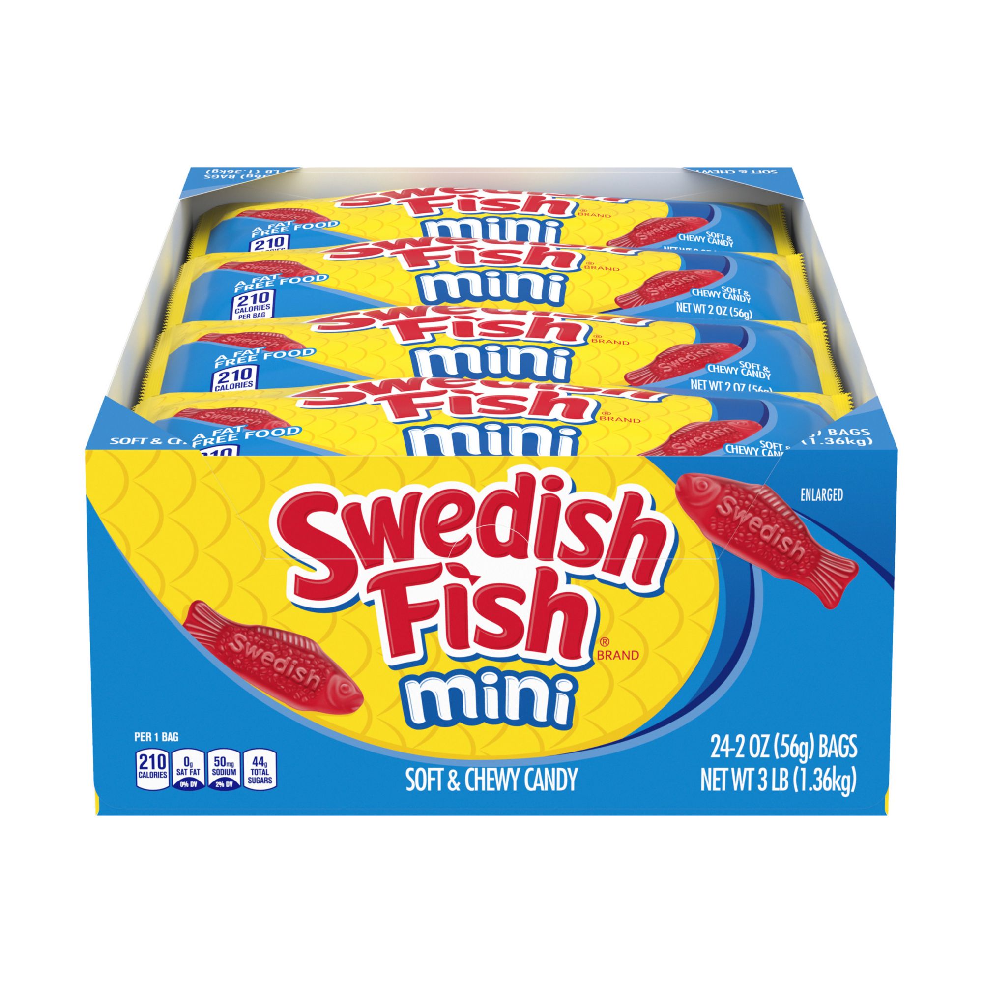 Swedish Fish Mini Soft Chewy Candy King Size | ubicaciondepersonas.cdmx ...