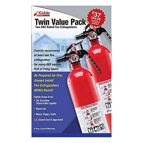 Kidde Multipurpose Fire Extinguishers, 2 pk. - Red