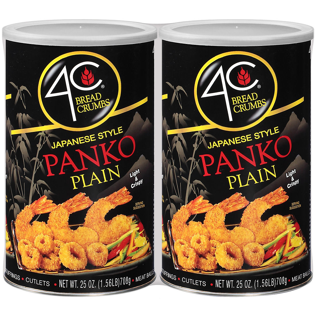 4C Foods Japanese Style Panko Plain Bread Crumbs, 2 pk./25 oz.