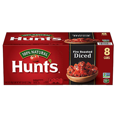 Hunts Fire Roasted Diced Tomatoes, 8 ct./14.5 oz.