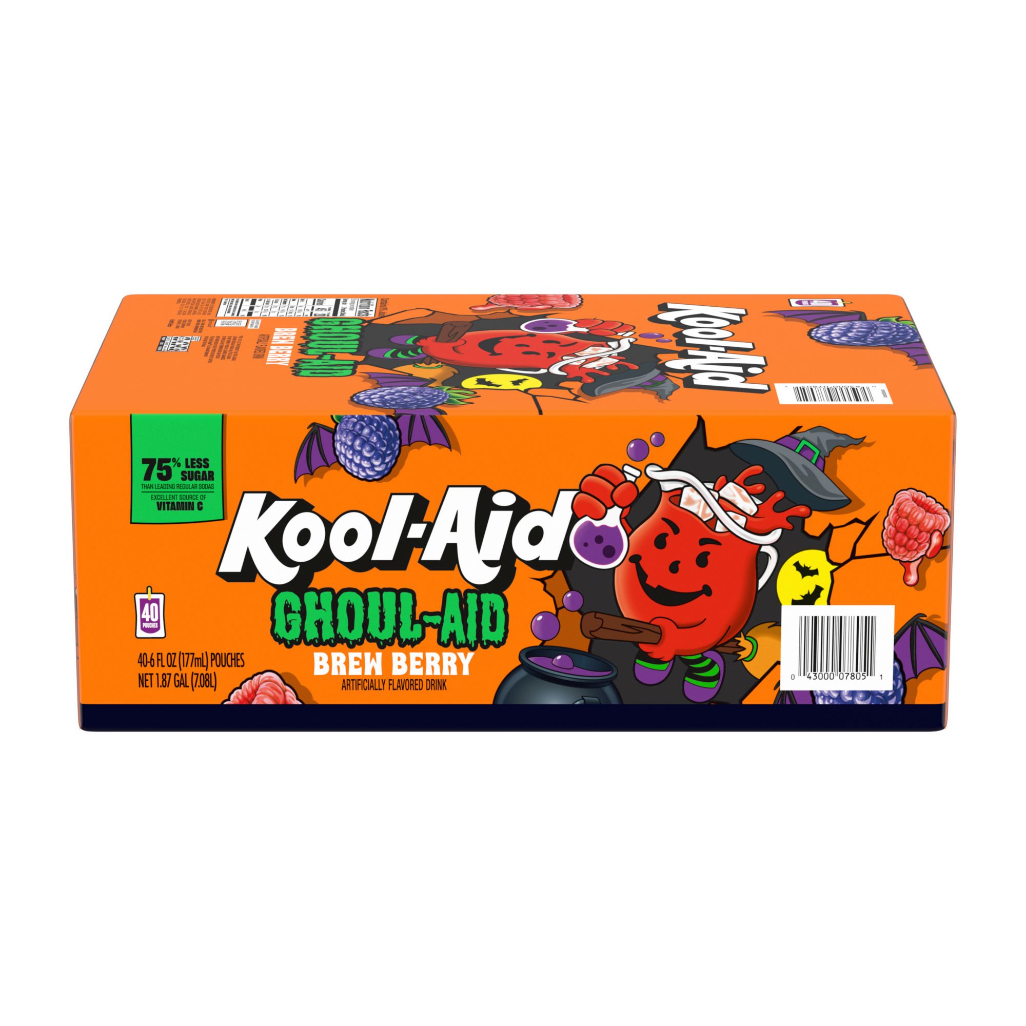 Kool-Aid Ghoul-Aid Jammers Scary Berry, 40 ct