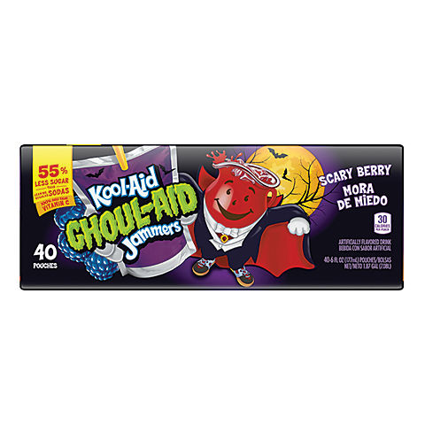 Kool-Aid Ghoul-Aid Jammers Scary Berry, 40 ct