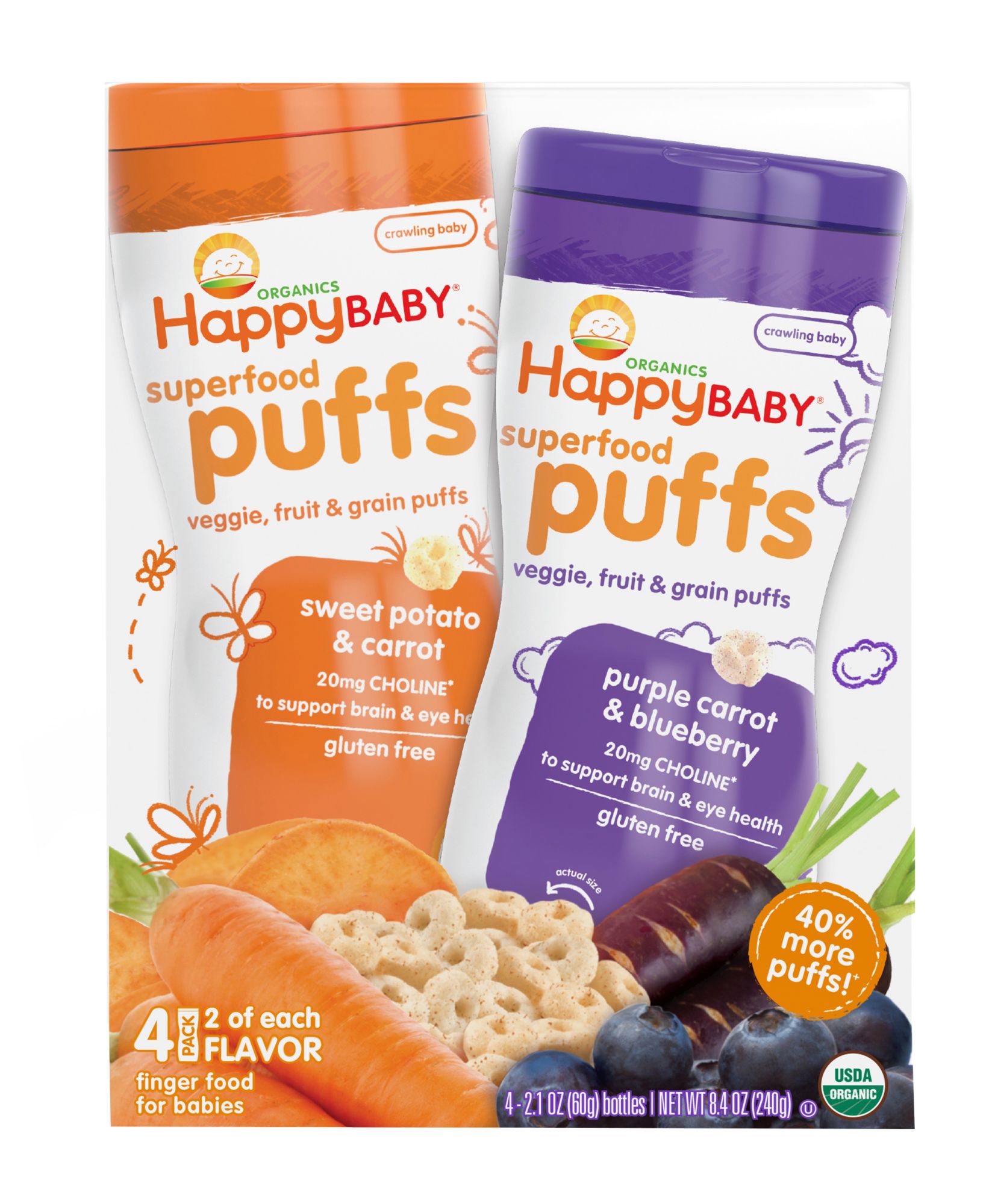 Happy baby best sale organic superfood puffs