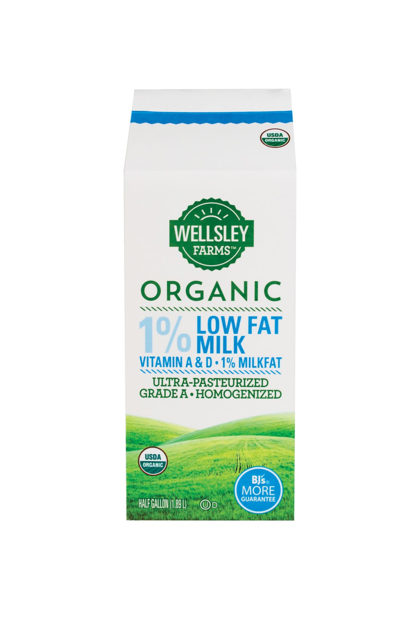 Wellsley Farms Organic Grass-Fed Whole Milk, 64 oz.