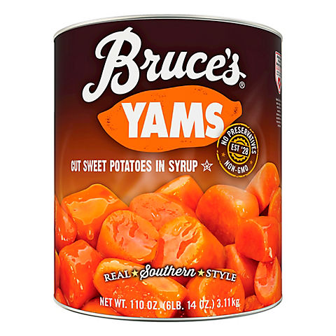Bruce's Yams Cut Sweet Potatoes in Syrup, 112 oz.