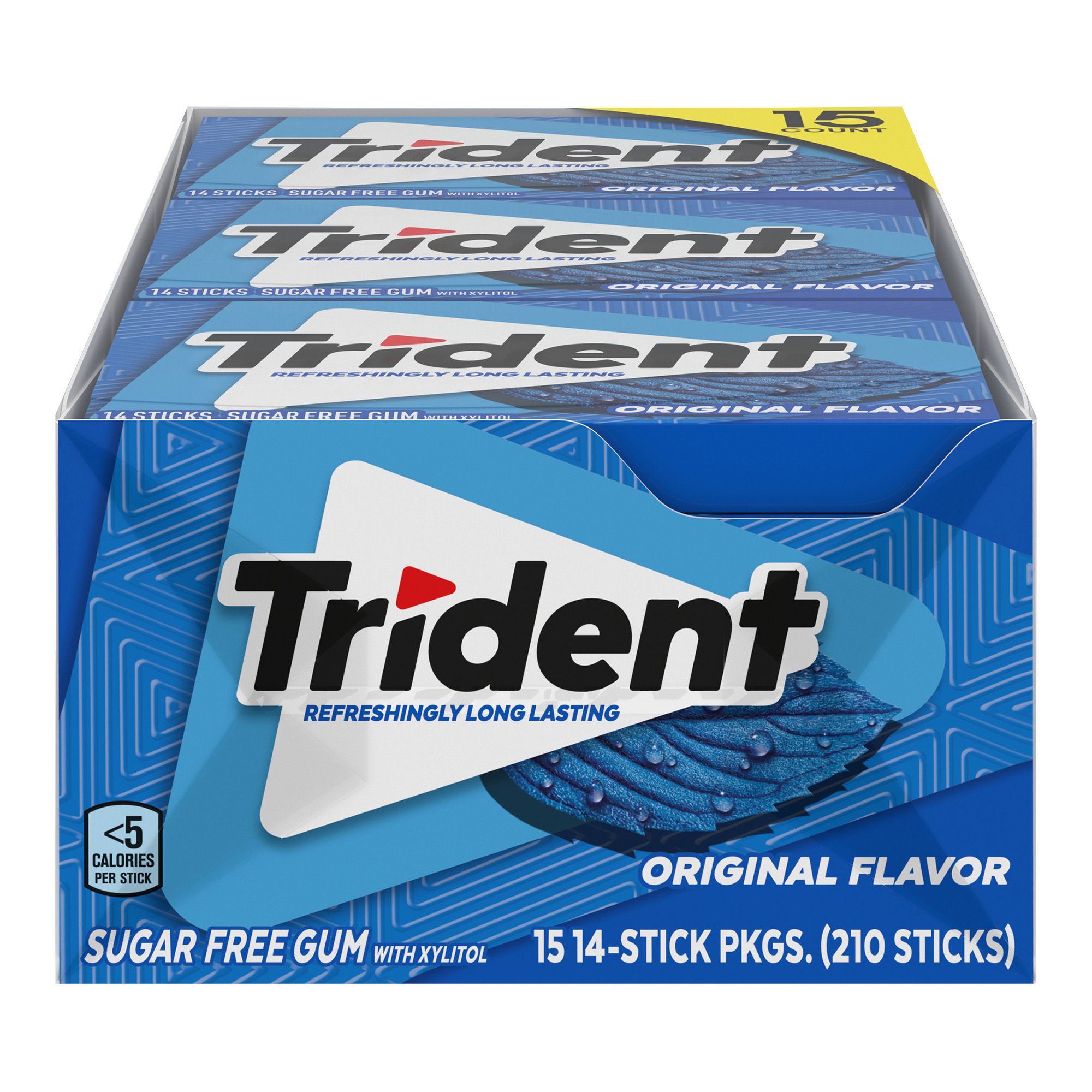 Trident Original Sugar-Free Gum, 15 pk./14 ct. | BJ's Wholesale Club